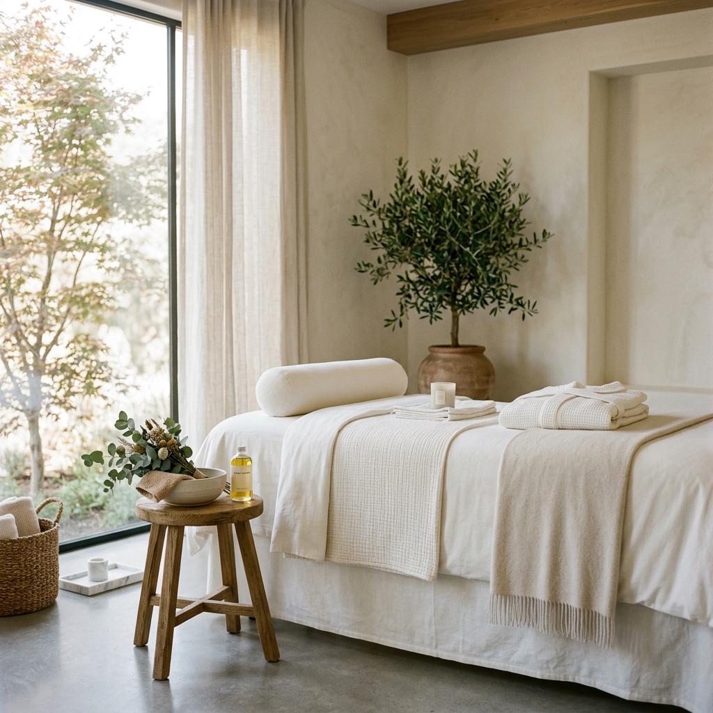 Interior de cabina estética premium