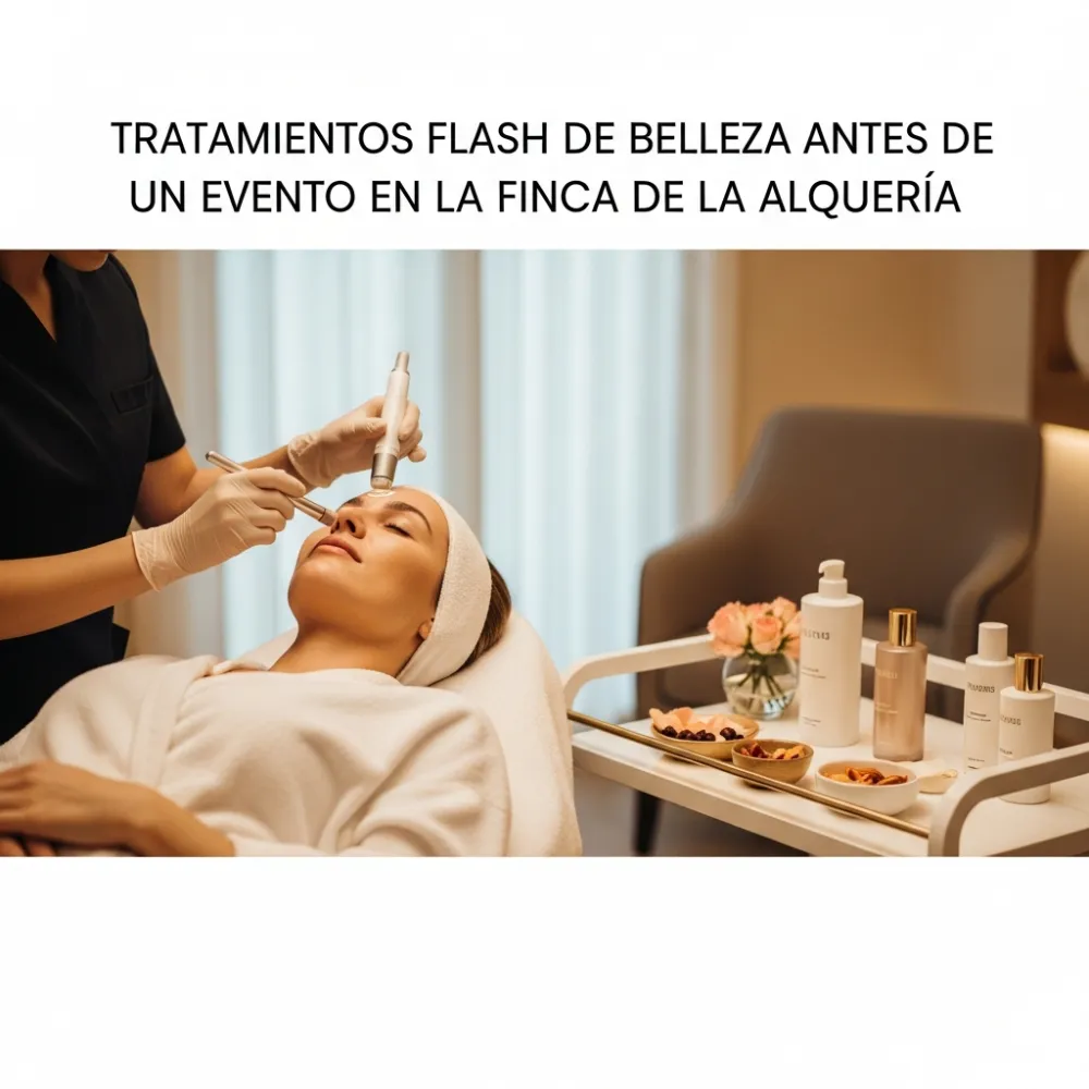 Tratamientos Flash de Belleza antes de un Evento en la Finca de La Alquería